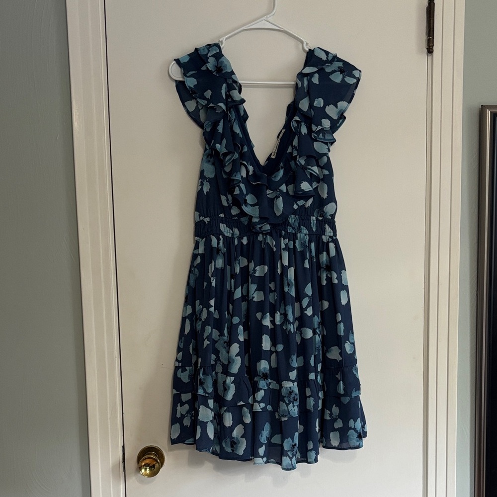 Abercrombie & Fitch Blue Floral Dress - Picture 3 of 9